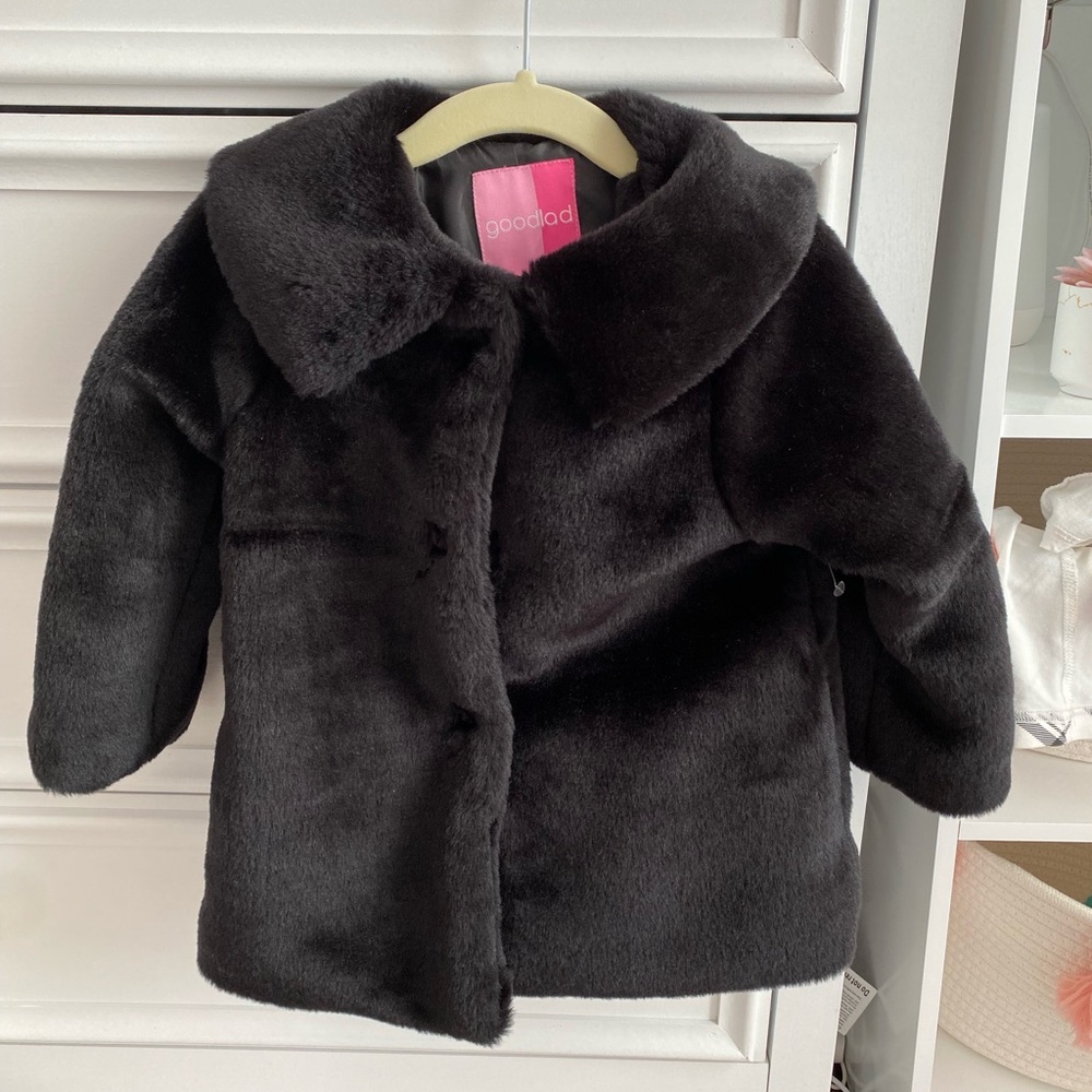 good lad toddler faux fur coat 2T
